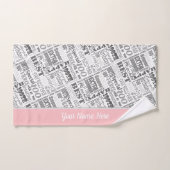 特別100歳の誕生日パーティーパーソナライズされた贈り物 バスタオルセット (ハンドタオル)