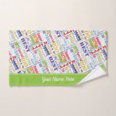 特別100歳の誕生日パーティーパーソナライズされた贈り物 バスタオルセット (ハンドタオル)