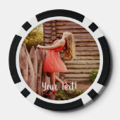 特別100th誕生日パーティモノグラパーソナライズされたム ポーカーチップ (裏面)