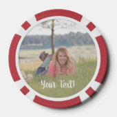 特別100th誕生日パーティモノグラパーソナライズされたム ポーカーチップ (裏面)