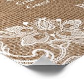 特別1 - Burlap Lights座席表ポスター ポスター (角)