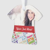 特別50歳の誕生日パーティーパーソナライズされた贈り物 オーナメント (正面)