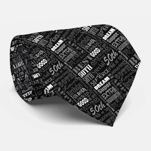 特別50歳の誕生日パーティーパーソナライズされた贈り物 ネクタイ (ロール)