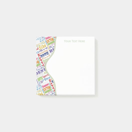 特別50歳の誕生日パーティーパーソナライズされた贈り物 ポストイット (正面)