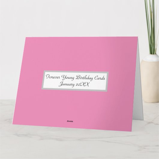 特別50誕生日 カード (裏面)