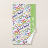 特別60歳の誕生日パーティーパーソナライズされた贈り物 バスタオルセット (ハンドタオル)