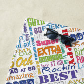 特別60歳の誕生日パーティーパーソナライズされた贈り物 ビーチタオル (インサイチュ)