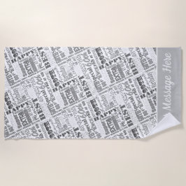 特別60歳の誕生日パーティーパーソナライズされた贈り物 ビーチタオル