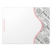 特別70歳の誕生日パーティーパーソナライズされた贈り物 ノートパッド (正面)