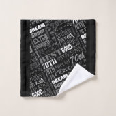 特別70歳の誕生日パーティーパーソナライズされた贈り物 バスタオルセット (ウォッシュタオル)