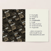 特別70th誕生日パーティフォトモノグラム 箔カード (内部)