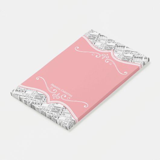 特別90歳の誕生日パーティギフトパーソナライズされたズ ポストイット (アングル)