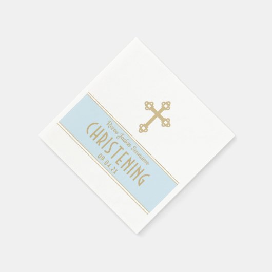 特別！《キリスト教》洗礼式や命名式カスタムパーティーナプキン スタンダードカクテルナプキン (角)