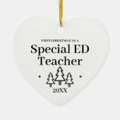 特別ED先生新しいジョブのクリスマス セラミックオーナメント (正面)