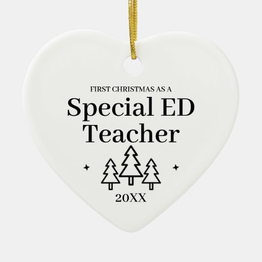 特別ED先生新しいジョブのクリスマス セラミックオーナメント (正面)