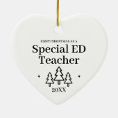 特別ED先生新しいジョブのクリスマス セラミックオーナメント (裏面)