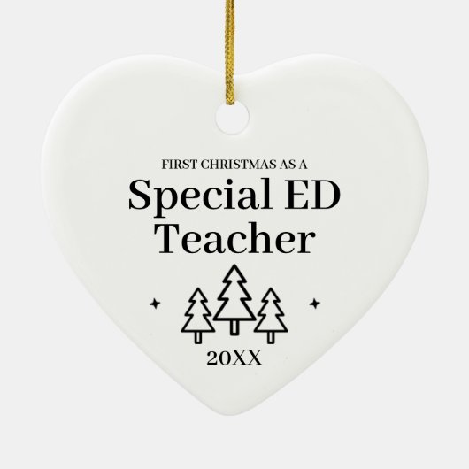 特別ED先生新しいジョブのクリスマス セラミックオーナメント (裏面)