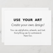 特大のジャンボポストカードの招待状(アート写真付き) 招待状 (正面/裏面)