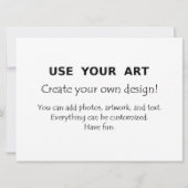 特大のジャンボポストカードの招待状(アート写真付き) 招待状 (裏面)