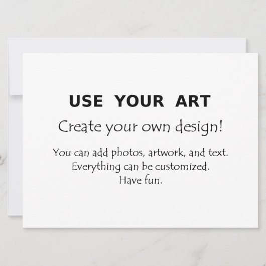 特大のジャンボポストカードの招待状(アート写真付き) 招待状 (正面)