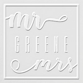 特大のミスターミセス・フォント・エンプサー