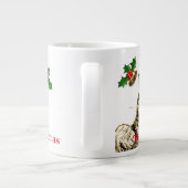 特大クリスパーソナライズされたマスキャットコーヒーマグ ジャンボコーヒーマグカップ (裏面)
