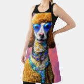 特大サングラスプードル犬 エプロン (インサイチュ)