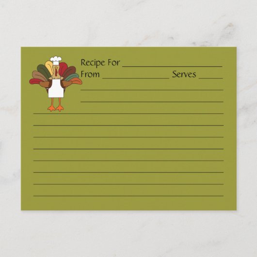 特大タッカートルコ料理レシピカード ポストカード (正面)