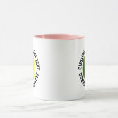 特大テキスト PINK コンボ 11oz カスタムテニス マグカップ (中央)