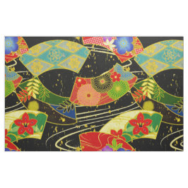 特大パターン着物の日本人の生地 ファブリック