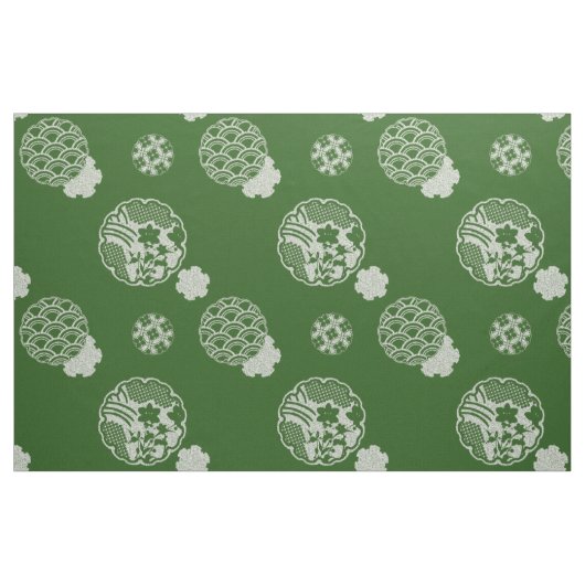 特大パターン着物の日本人の生地 ファブリック (ファットクウォーター)