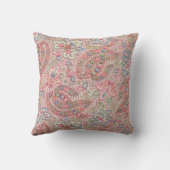 特大ペイズリーとフローラ装飾用クッション クッション (裏面)