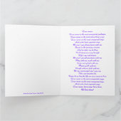 特大ロマンチックラブピンクグリーティングカード カード (内部)