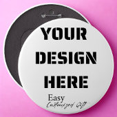 特大丸型ボタン ピン 6"