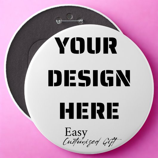 特大丸型ボタン ピン 6"