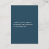 特大濃紺の専門の太字デザイン 名刺 (裏面)