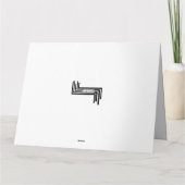 特大紙吹雪の芸術のブランクのすべての行事カード カード (裏面)