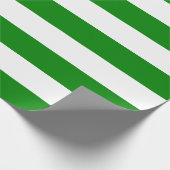 特大緑と白ののラッピストライプング紙 ラッピングペーパー (角)