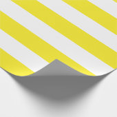 特大黄色と白ストライプ色 ラッピングペーパー (角)