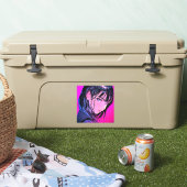 【特大】ドアップJKシール｜寿司娘 Seal GenerativeAI シール (クーラー)