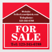 特大 ボールド 販売中 カスタム不動産 ウィンドウサイン (シート)