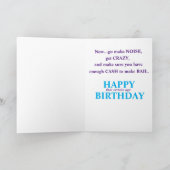 特定の年齢の誕生日カード カード (内部)