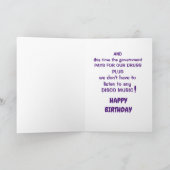 特定の年齢誕生日 カード (内部)