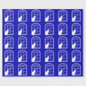 特定宗派に属さない猫および雪片 ラッピングペーパー (フラット)