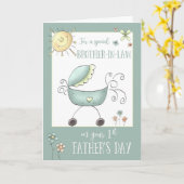 特定義兄の日 カード (黄色い花)