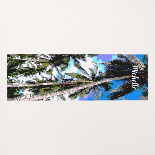 特徴のあるカラフルデザインのヤシ ヨガマット (裏面(横))