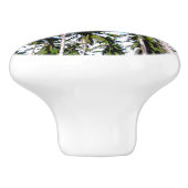 特徴のあるデザインのヤシ セラミックノブ (側面)