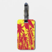 特徴のあるデザインのヤシ ラゲッジタグ (裏面縦)