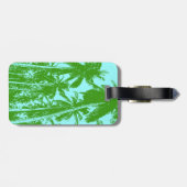 特徴のあるデザインのヤシ ラゲッジタグ (裏面横)