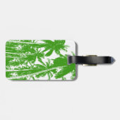 特徴のあるデザインのヤシ ラゲッジタグ (裏面横)